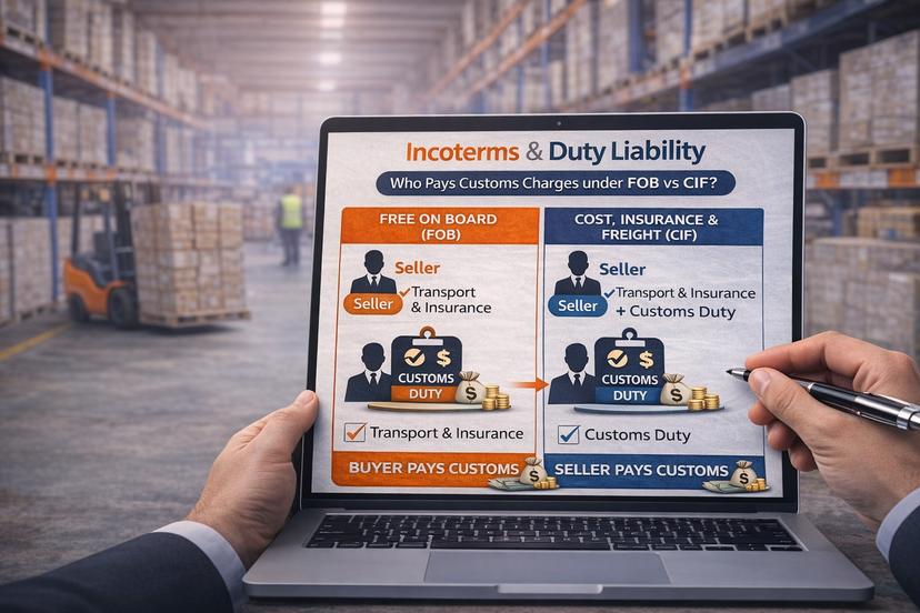 Incoterms & Duty Liability: Who Pays Customs Charges under FOB vs CIF