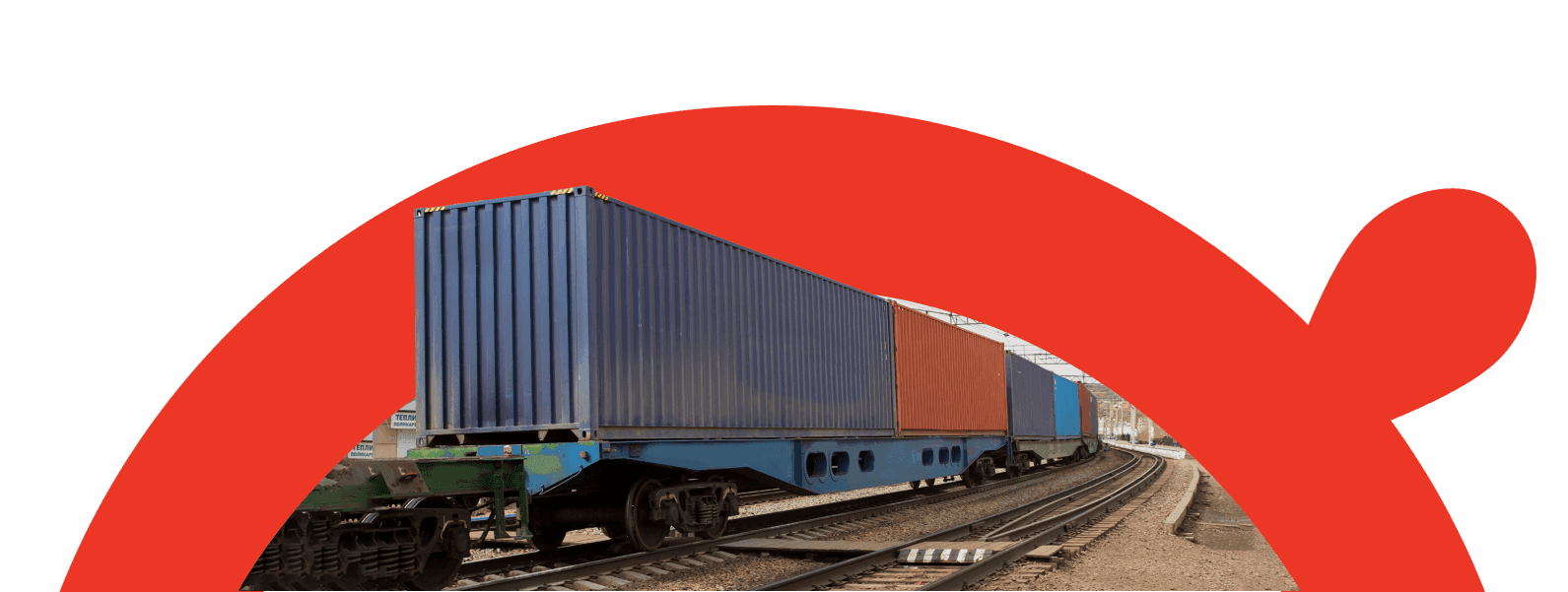 train carrying containers
