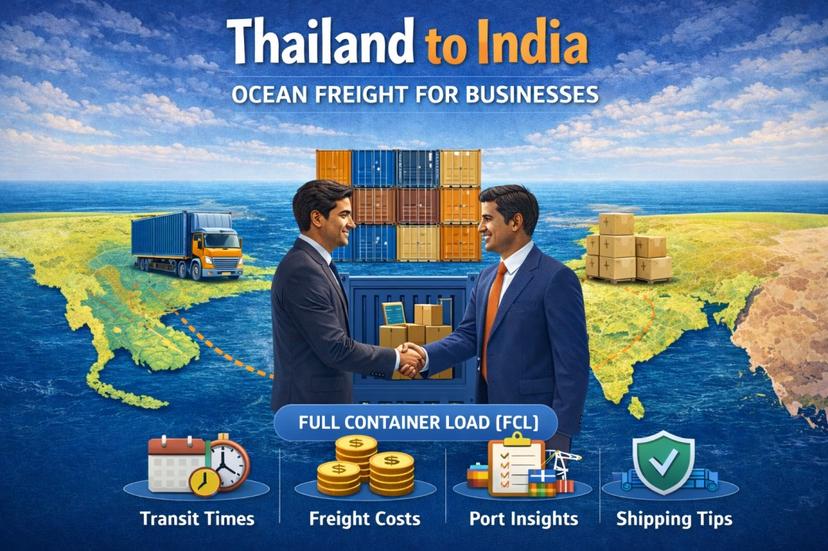 Thailand-to-India Ocean Freight: Transit Times, Costs & Key Tips