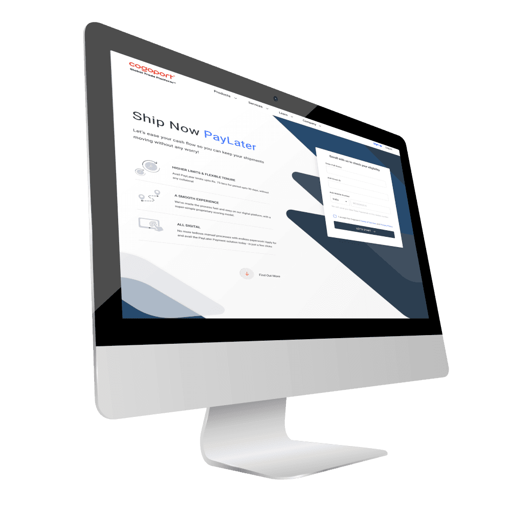 ship now pay later on laptop